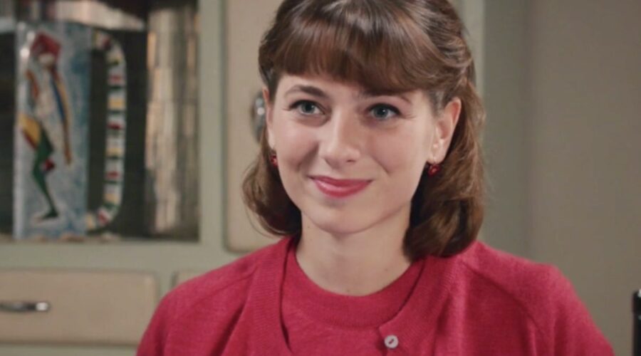 Il Paradiso delle Signore 5 Roberta Pellegrino interpretata da Federica De Benedittis, qui alla fine della puntata 2 Credits RAI