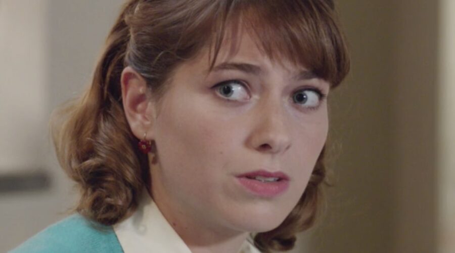 Il Paradiso delle Signore 5 Roberta Pellegrino interpretata da Federica De Benedittis, qui in una scena della puntata 13 Credits RAI