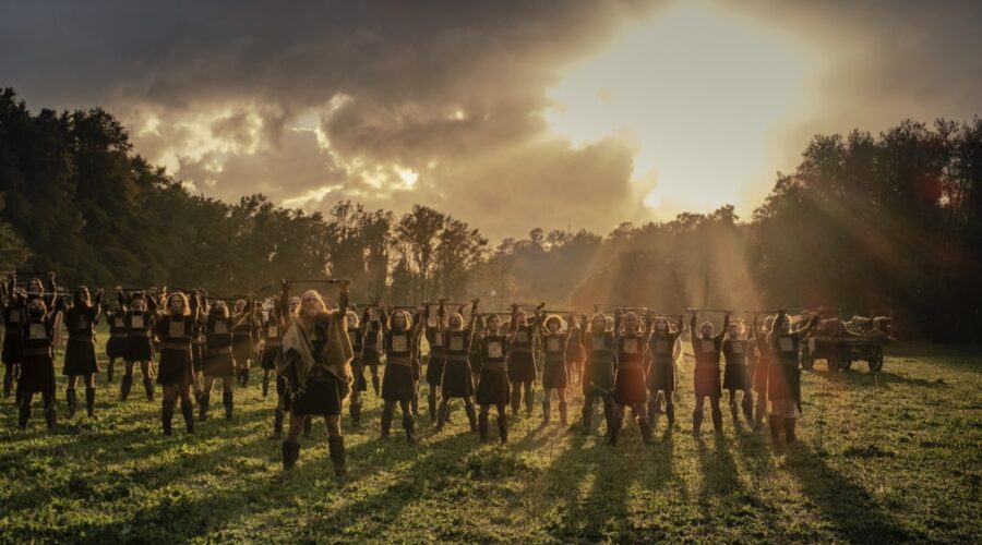 Una scena di Romulus. Credits: Francesca Fago/Sky Italia.