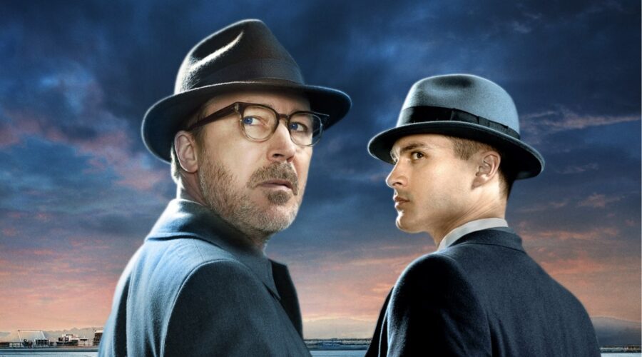 Aidan Gillen e Michael Malarkey in Project Blue Book Credits Rai 4 e History
