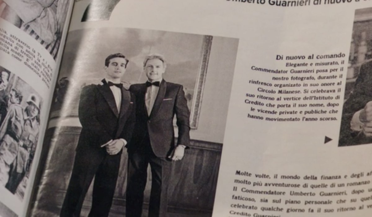 Il Paradiso delle Signore 5 la foto di Federico e Umberto pubblicata sul giornale, qui in una scena nella puntata 21 Credits RAI