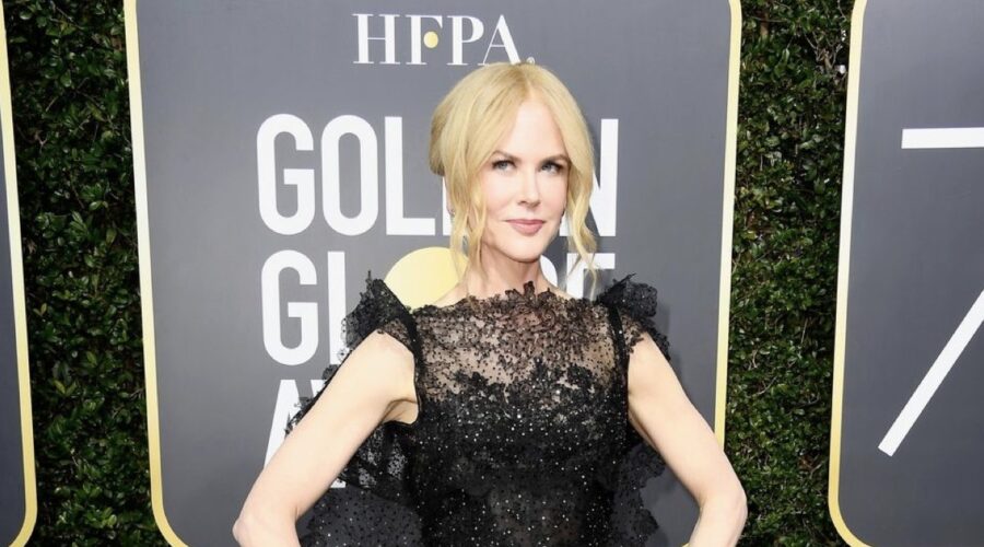 Nicole Kidman ai Golden Globe 2018 dal red carpet al Fondo di Difesa Legale Time's Up: un’iniziativa benefica di eBay e Condé Nast. Credits: eBay for Charity via Admirabilia.
