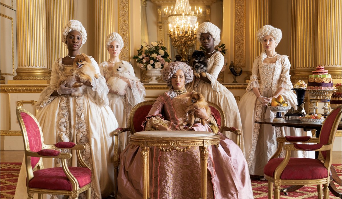 Bridgerton storia vera: Golda Rosheuvel (Queen Charlotte). Credits Liam Daniel/Netflix.