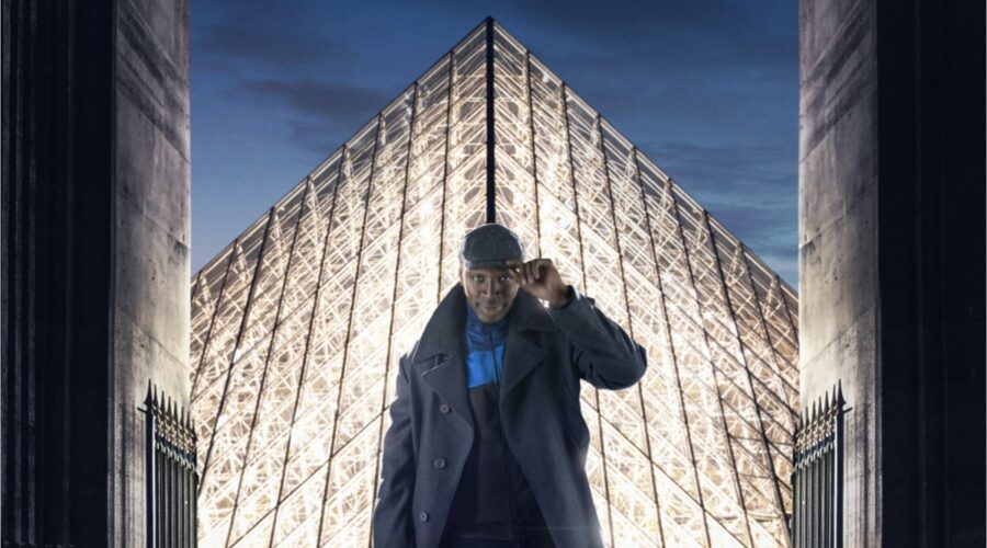 Omar Sy nei panni di Assane Diop nel poster di Lupin. Credits: Netflix.