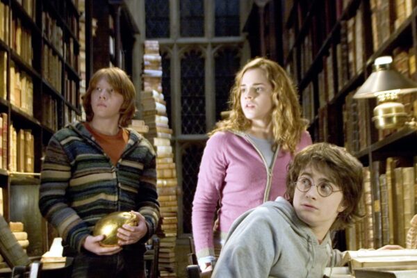 ron hermione e harry in harry potter e il calice di fuoco credits warner bros