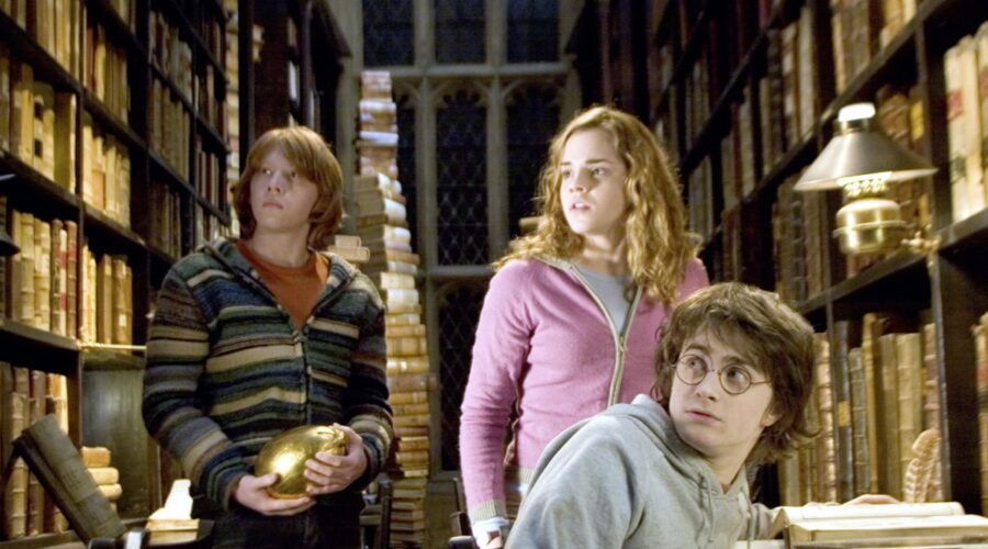 ron hermione e harry in harry potter e il calice di fuoco credits warner bros