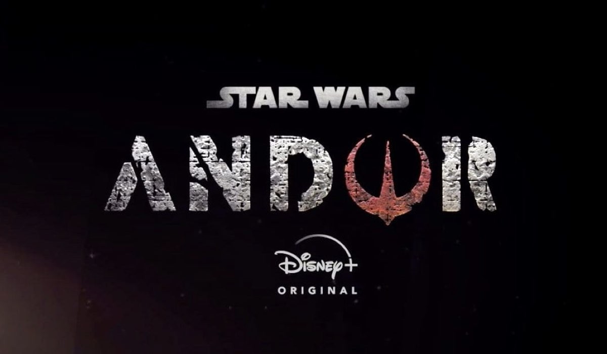 Title card e logo di Andor, la serie tv di Star Wars. Credits: Lucasfilm/Disney.