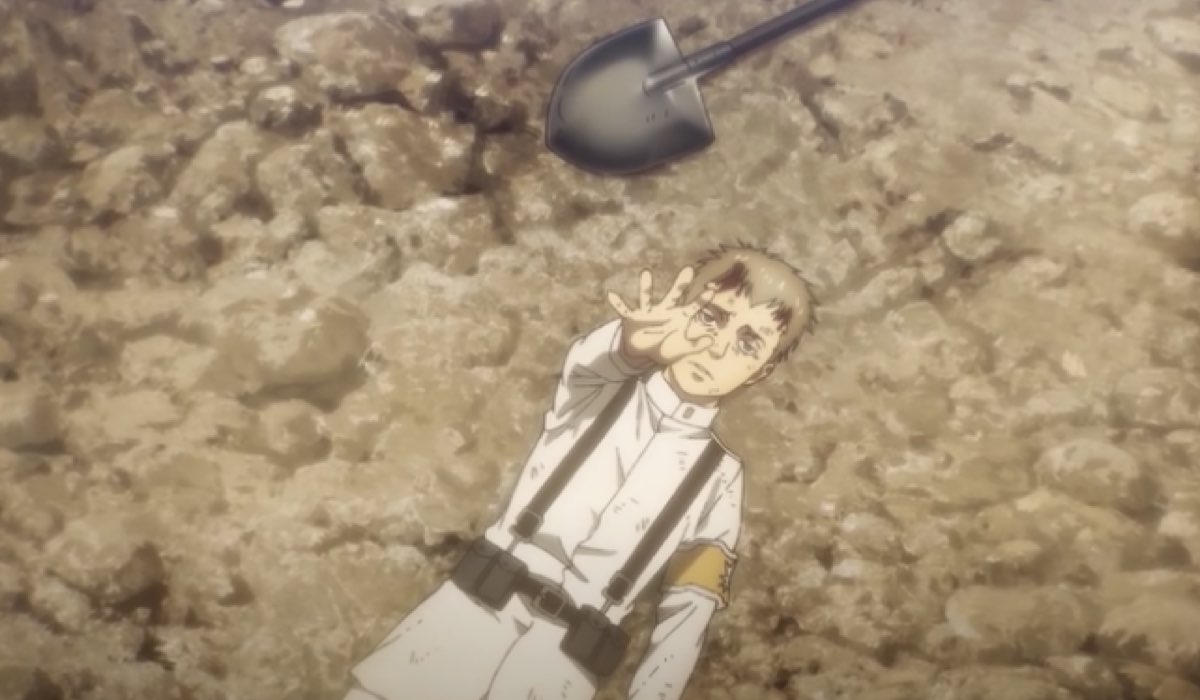 una scena del trailer ufficiale di attack on titan 4, credits NHK