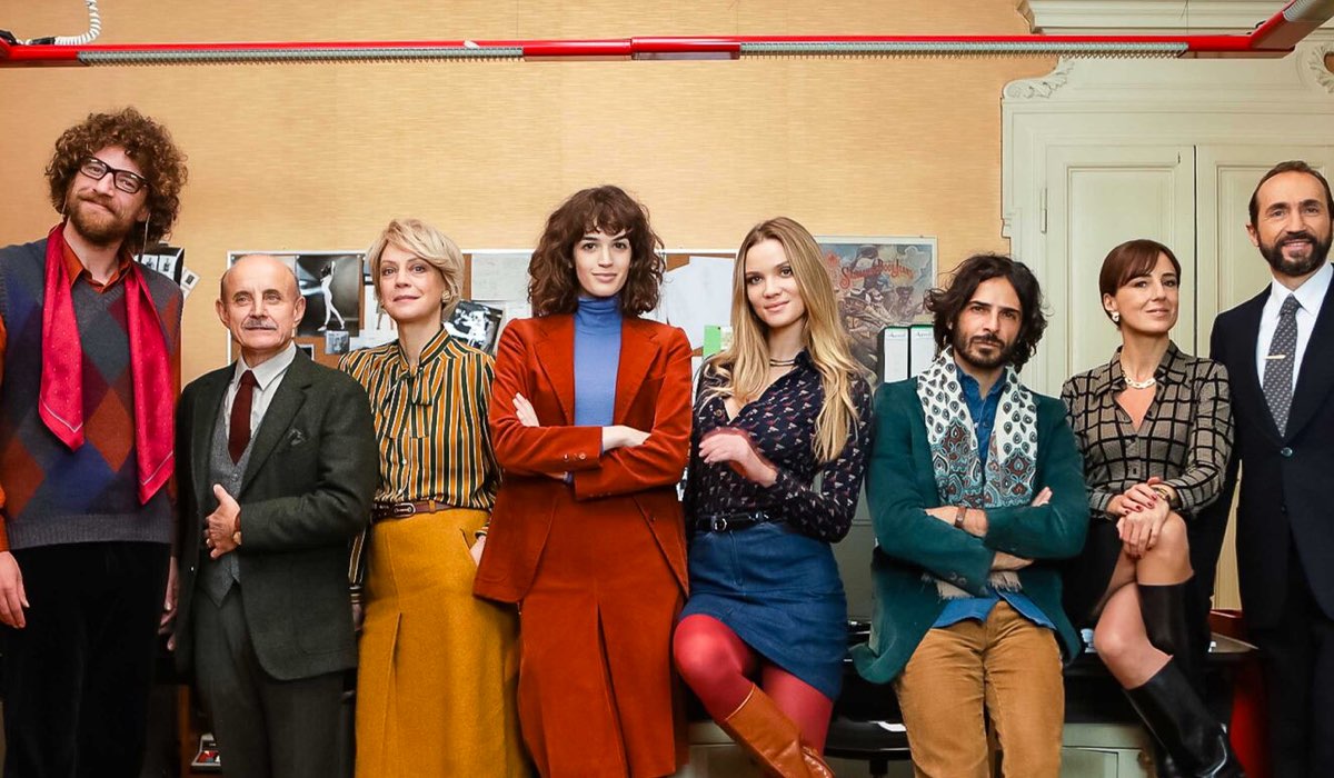 Il Cast di Made In Italy con: Maurizio Lastrico, Giuseppe Cederna, Margherita Buy, Greta Ferro, Fiammetta Cicogna, Marco Bocci, Valentina Crnelutti e Sergio Albelli. Credits: Ufficio Stampa/Mediaset