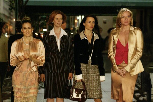 Da sinistra: Sarah Jessica Parker, Cynthia Nixon, Kristin Davis, e Kim Cattrall. Credits: HBO via Sky Italia.
