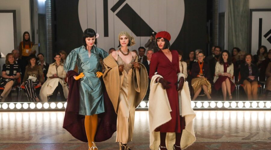 Una Scena di Made In Italy con le modelle al Krizia Fashion Show. Credits: Mediaset