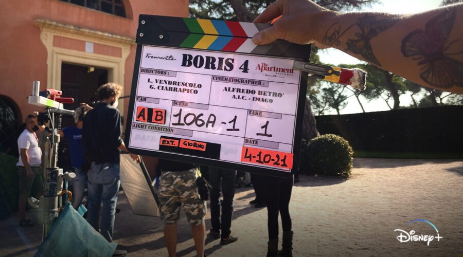 Boris, uno scatto dal set della quarta stagione. Credits: Disney.