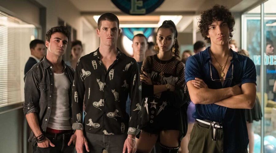 Il cast in una scena della serie TV Élite. Credits: Netflix.