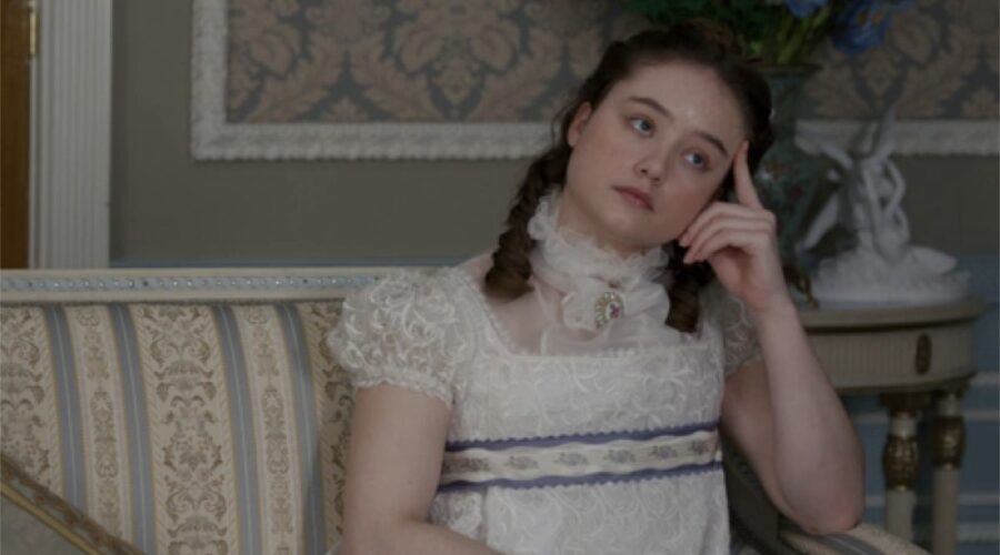 Francesca (Ruby Stokes) è la più misteriosa dei fratelli e delle sorelle Bridgerton. Credits: Netflix.