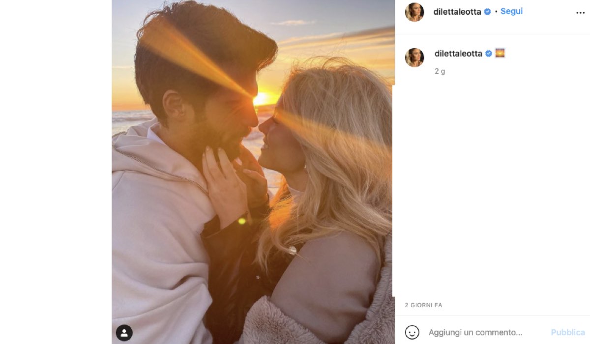 Post pubblicato sulla pagina Instagram Ufficiale di Diletta Leotta