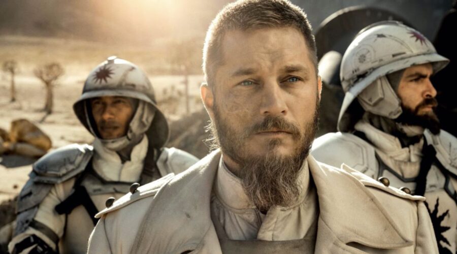 Travis Fimmel In Raised By Wolves. Credits: Sky