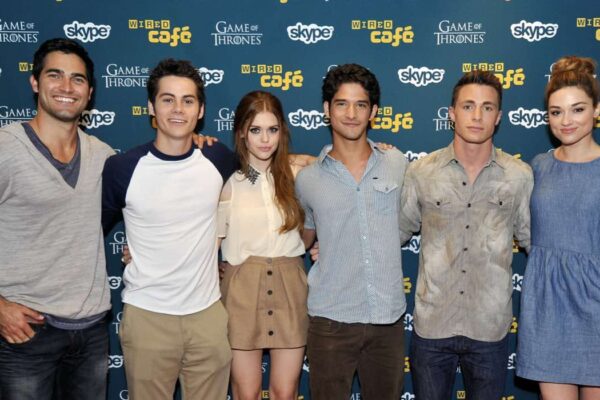 Tyler Hoechlin, Dylan O'Brien, Holland Roden, Tyler Posey, Colton Haynes e Crystal Reed. Credits: foto di Jerod Harris e Getty Images per WIRED