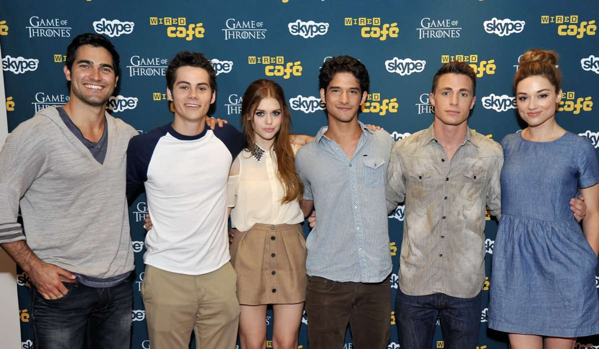Tyler Hoechlin, Dylan O'Brien, Holland Roden, Tyler Posey, Colton Haynes e Crystal Reed. Credits: foto di Jerod Harris e Getty Images per WIRED