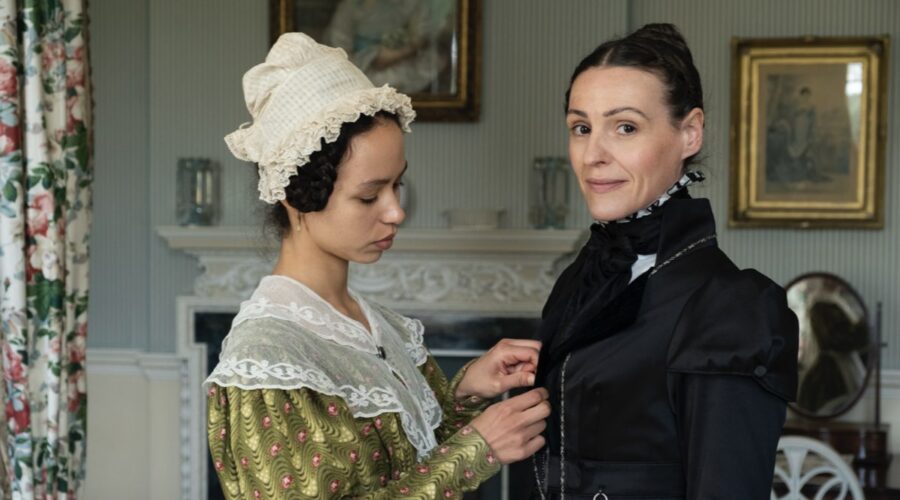 Da sinistra: Albane Courtois e Suranne Jones in una scena di Gentleman Jack. Credits: LaF.