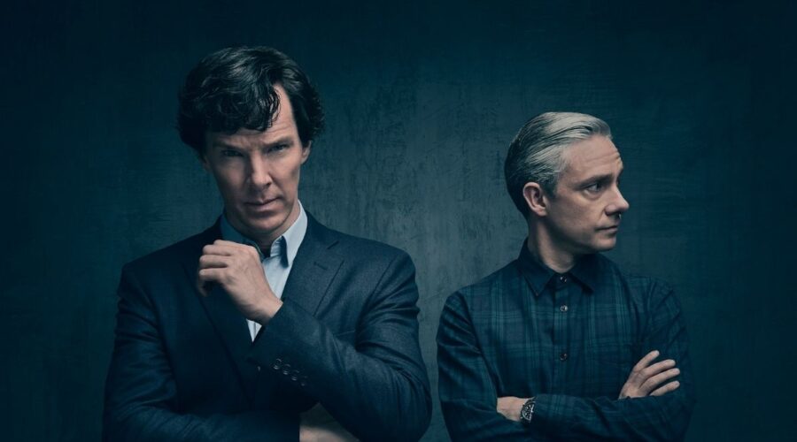 Benedict Cumberbatch e Martin Freeman in Sherlock. Credits: Spike.