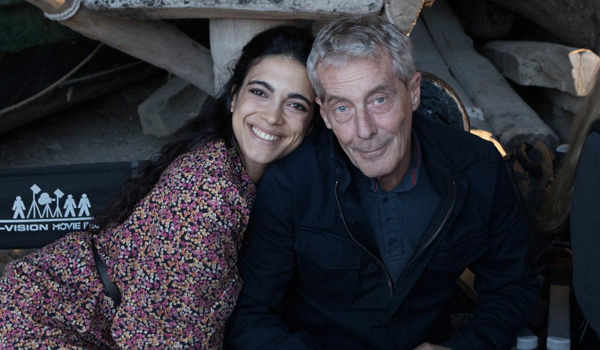 Ester Pantano con il regista di Màkari Michele Soavi. Credits: Assunta Servello E Rai