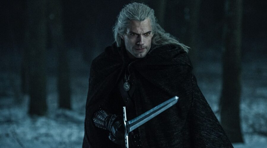 Henry Cavill in una scena di The Witcher. Credits: Katalin Vermes/Netflix.