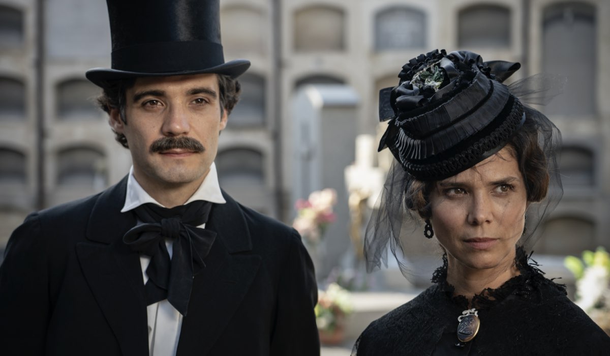 Raúl Briones e Juana Acosta in una scena di La Templanza. Credits: Amazon Studios.