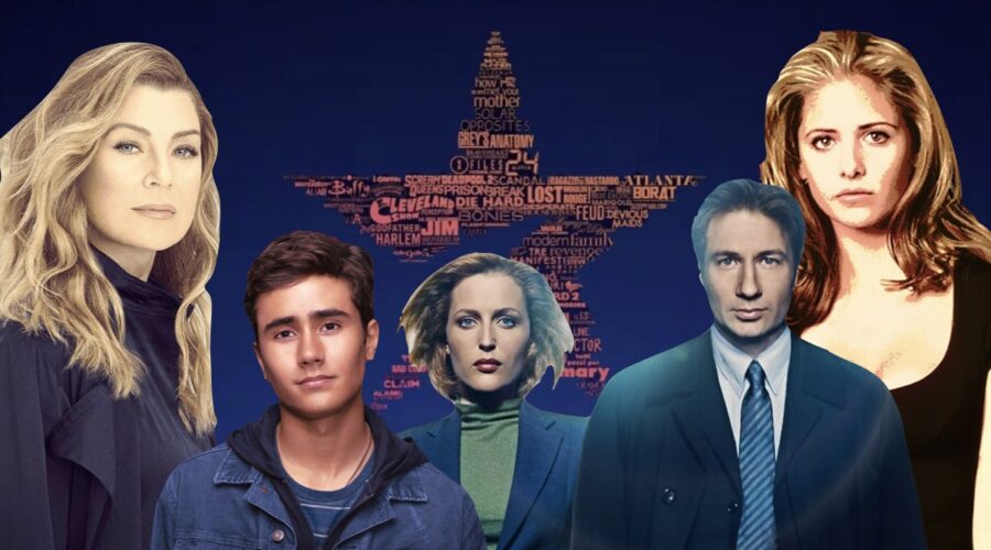 Da sinistra: Grey's Anatomy, Love, Victor, X-Files e Buffy L'Ammazzavampiri, alcuni dei titoli nel catalogo di Star. Credits: Disney Plus.