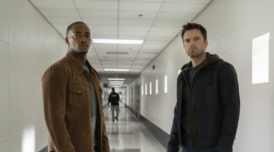 Anthony Mackie e Sebastian Stan sono Sam Wilson e Bucky Barnes in The Falcon And The Winter Soldier. Credits: Disney Plus.