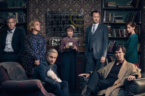 I protagonisti della quarta stagione di Sherlock. Credits: Spike.