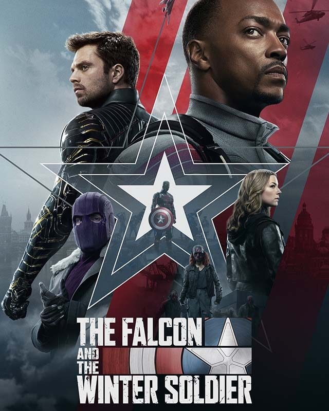 La locandina di The Falcon and the Winter Soldier. Credits: Disney e Marvel Studios.