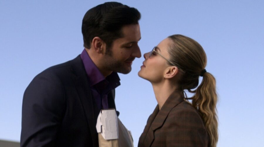 Tom Ellis E Lauren German In Lucifer 5b. Credits: Netflix Via Twitter Profilo Ufficiale @NetflixIT
