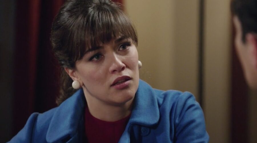 Il Paradiso Delle Signore 5 Puntata 126: Marta Guarnieri interpretata da Gloria Radulescu, qui a casa con Vittorio Credits Rai