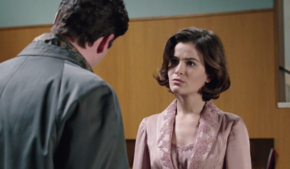 Il Paradiso Delle Signore 5 Puntata 131 Cosimo Bergamini interpretato da Alessandro Cosentini e Gabriella Rossi interpretata da Ilaria Rossi Credits Rai