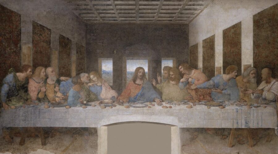 L'ultima cena, il capolavoro di Leonardo da Vinci.