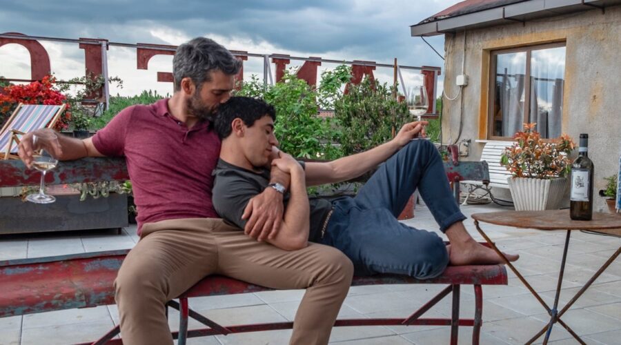 Luca Argentero Con Eduardo Scarpetta In Le Fate Ignoranti Credits: Romolo Eucalitto/Disney Plus