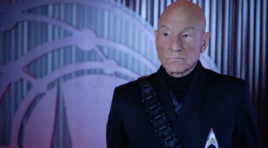 Patrick Stewart nel ruolo di Jean-Luc Picard in “Star Trek: Picard”. Credits: Amazon.