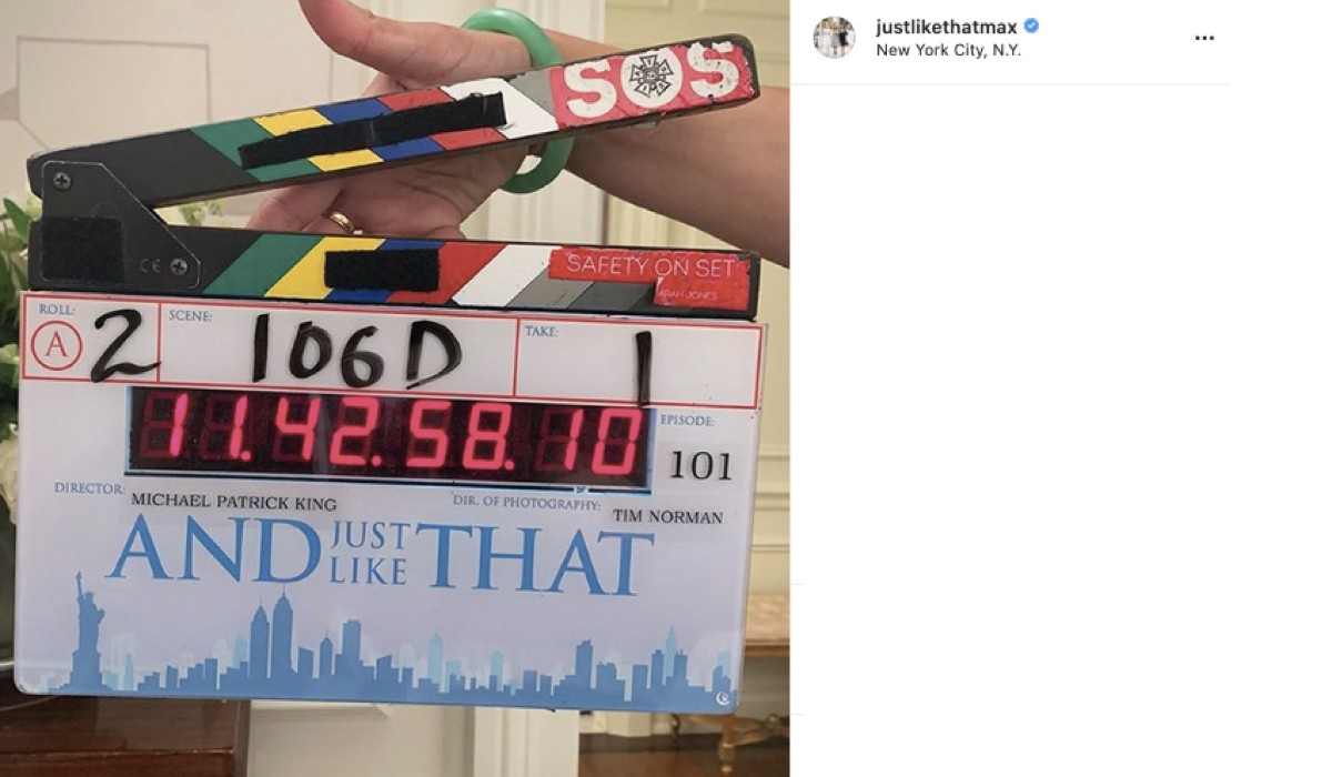 And Just Like That Revival Sex And The City Inizio Riprese. Credits: Instagram Via Profilo @justlikethatmax