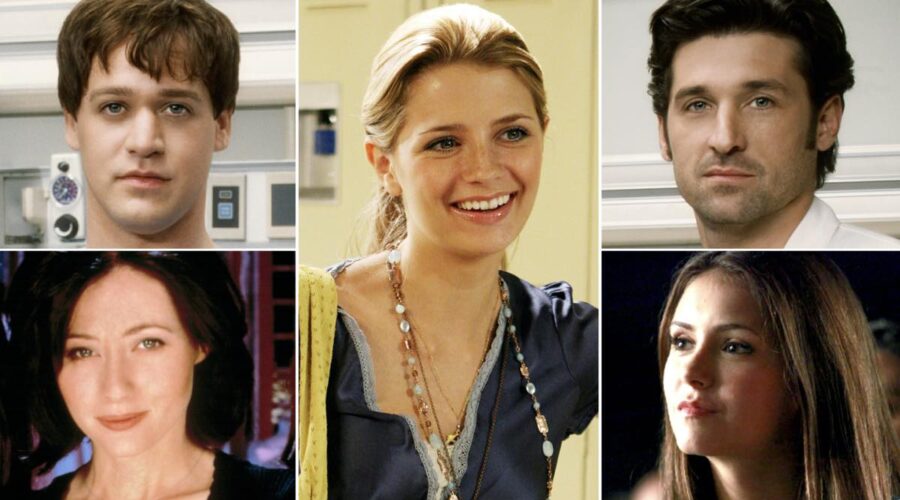 Grey's Anatomy (Cr: Disney Plus), The OC (Cr: © WB / Courtesy: Everett Collection), Streghe (Cr: © Viacom / courtesy Everett Collection) e The Vampire Diaries (Cr: Warner Bros. Entertainment Inc.)