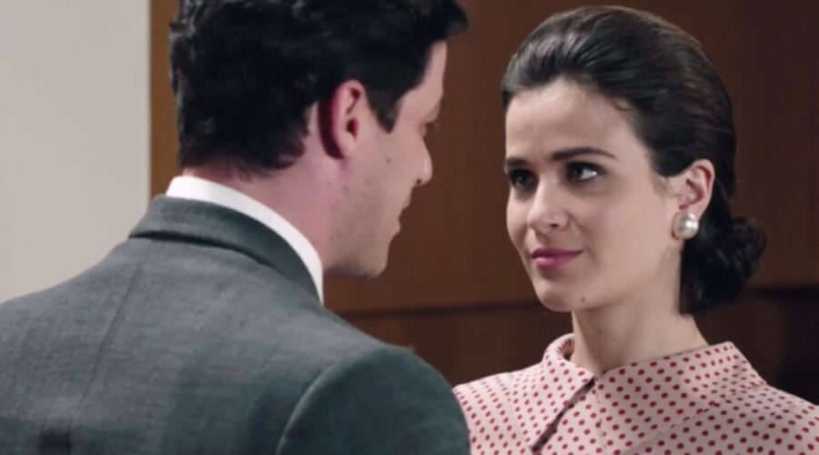 Il Paradiso Delle Signore 5, puntata 149: Cosimo Bergamini e Gabriella Rossi interpretati da Alessandro Cosentini e Ilaria Rossi. Credits: Rai