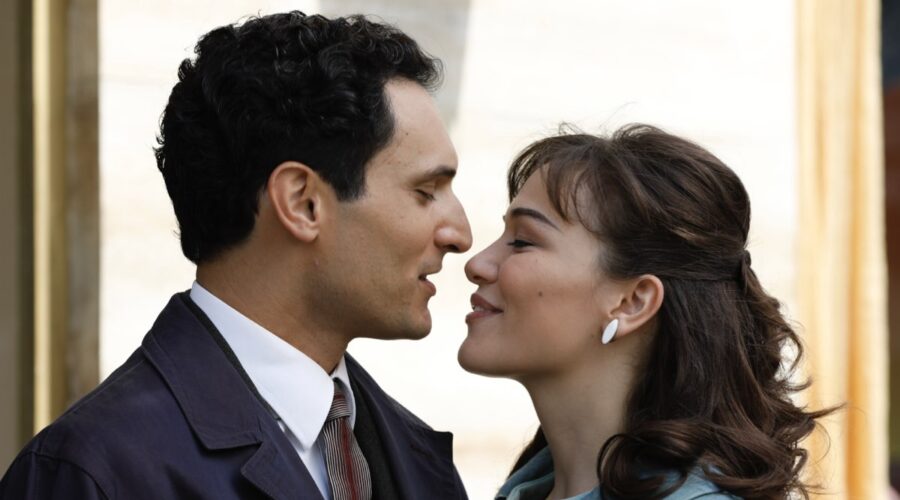 Il Paradiso Delle Signore Vittorio e Marta, qui insieme, interpretati da Alessandro Tersigni e Gloria Radulescu. Credits: Rai