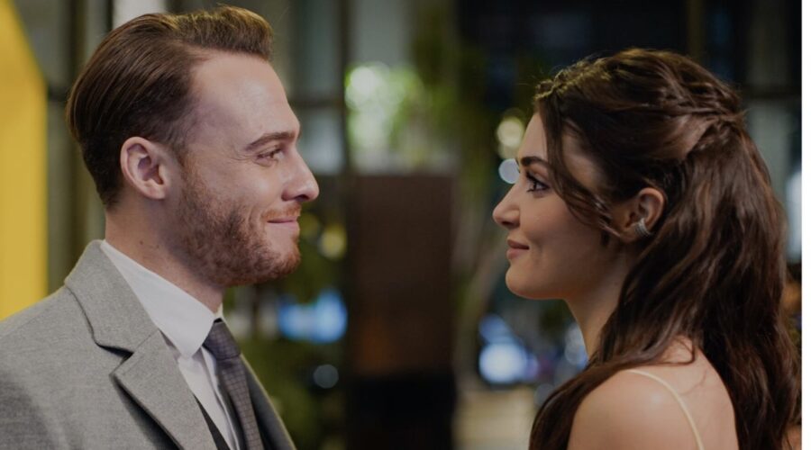 Love Is In The Air: Serkan Bolat interpretato da Kerem Bürsin e Eda Yıldız interpretata da Hande Erçel. Credits: Mediaset