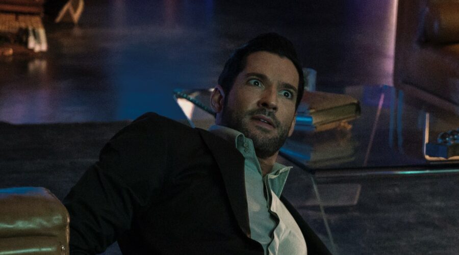 Lucifer 5, episodio 2: Tom Ellis interpreta Lucifer Morningstar. Credits: John P. Fleenor/Netflix © 2020