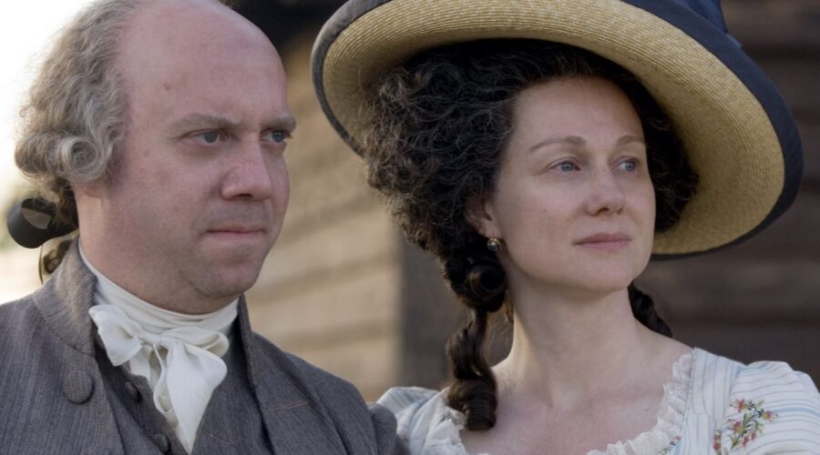 Paul Giamatti (John) e Laura Linney (Abigail) In John Adams Serie Tv Credits: Sky Italia