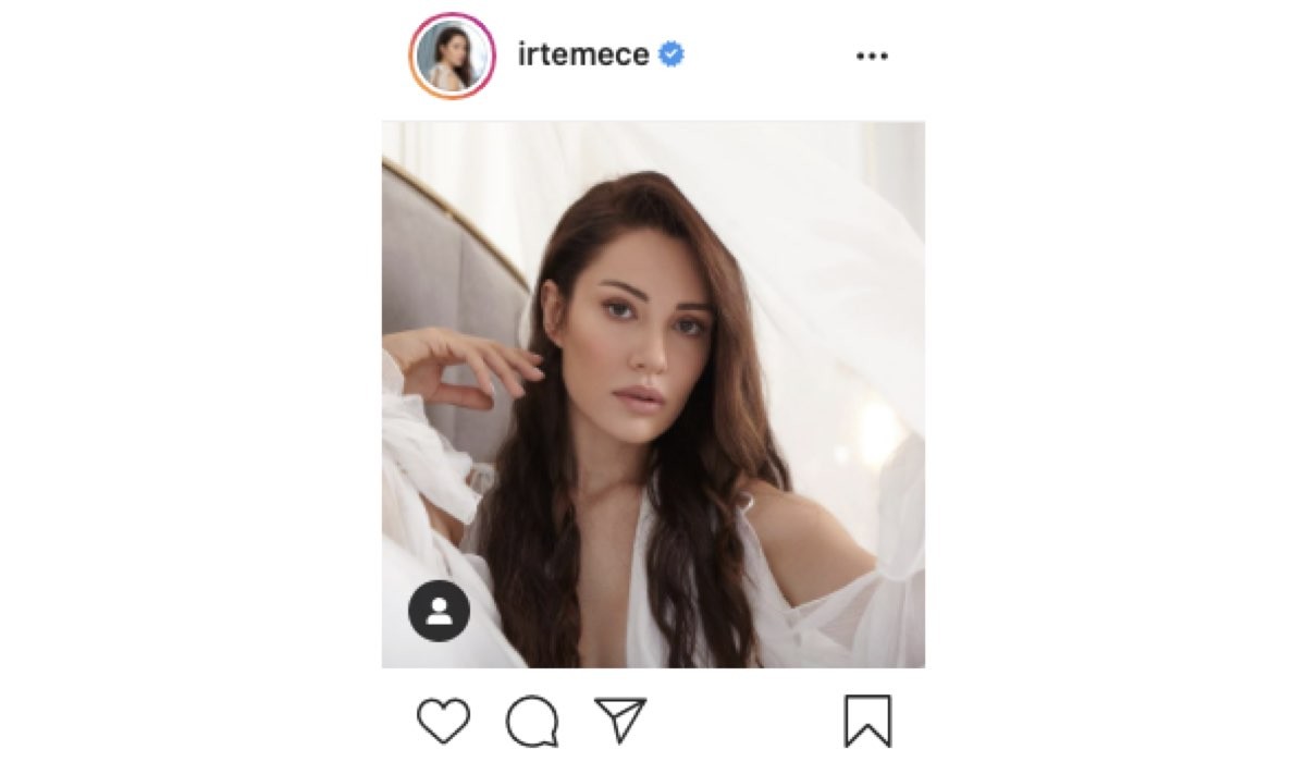Screenshot Di Una Foto Di Ece Irtem (Gizem Sezer In Mr. Wrong) Condivisa Sul Suo Profilo Instagram Ufficiale