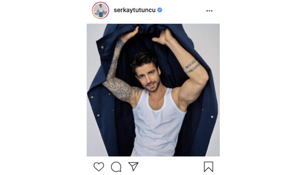 Screenshot Di Una Foto Di Serkay Tutuncu (Ozan Dinçer In Mr. Wrong) Condivisa Sul Suo Profilo Instagram Ufficiale