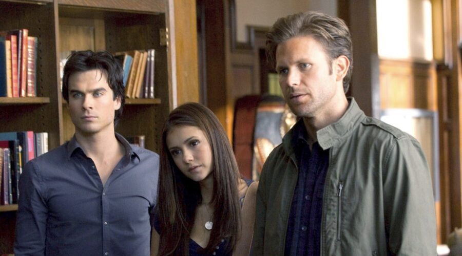 the vampire diaries foto da everett collection Ian Somerhalder, Nina Dobrev e Matt Davis