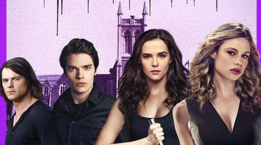 Vampire Academy Poster Con Danila Kozlovsky, Dominic Sherwood, Zoey Deutch, Lucy Fry. Credits: ©Weinstein Company/Courtesy Everett Collection