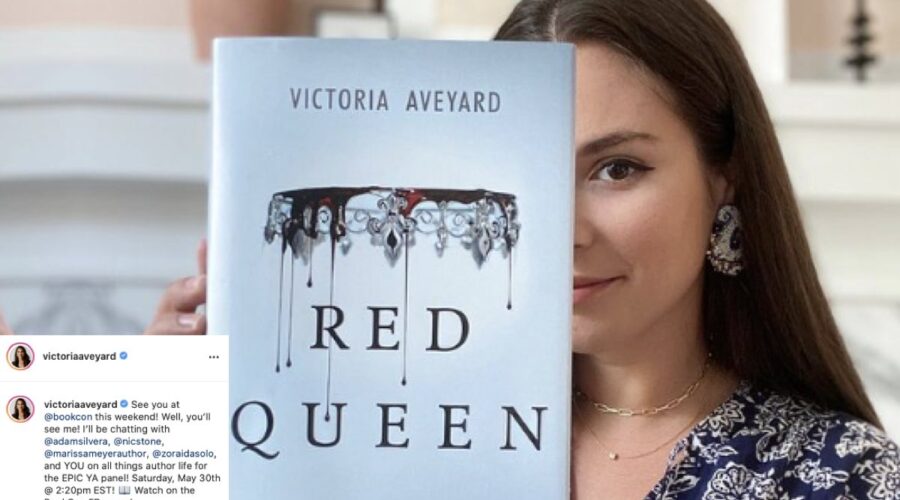 Victoria Aveyard Con Il Suo Romanzo Red Queen. Credits: Instagram Via Profilo Ufficiale @victoriaaveyard