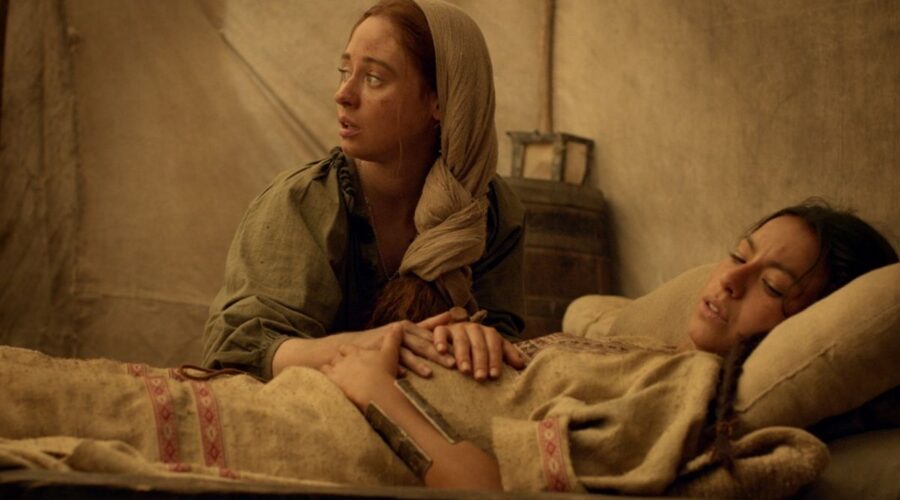 Inés dell'Anima Mia: Elena Rivera (Inés Suarez) e Antonia Giesen (Cecilia). Credits: Mediaset